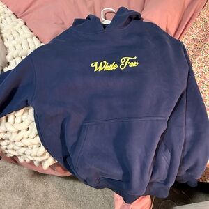 White fox hoodie size xs/s